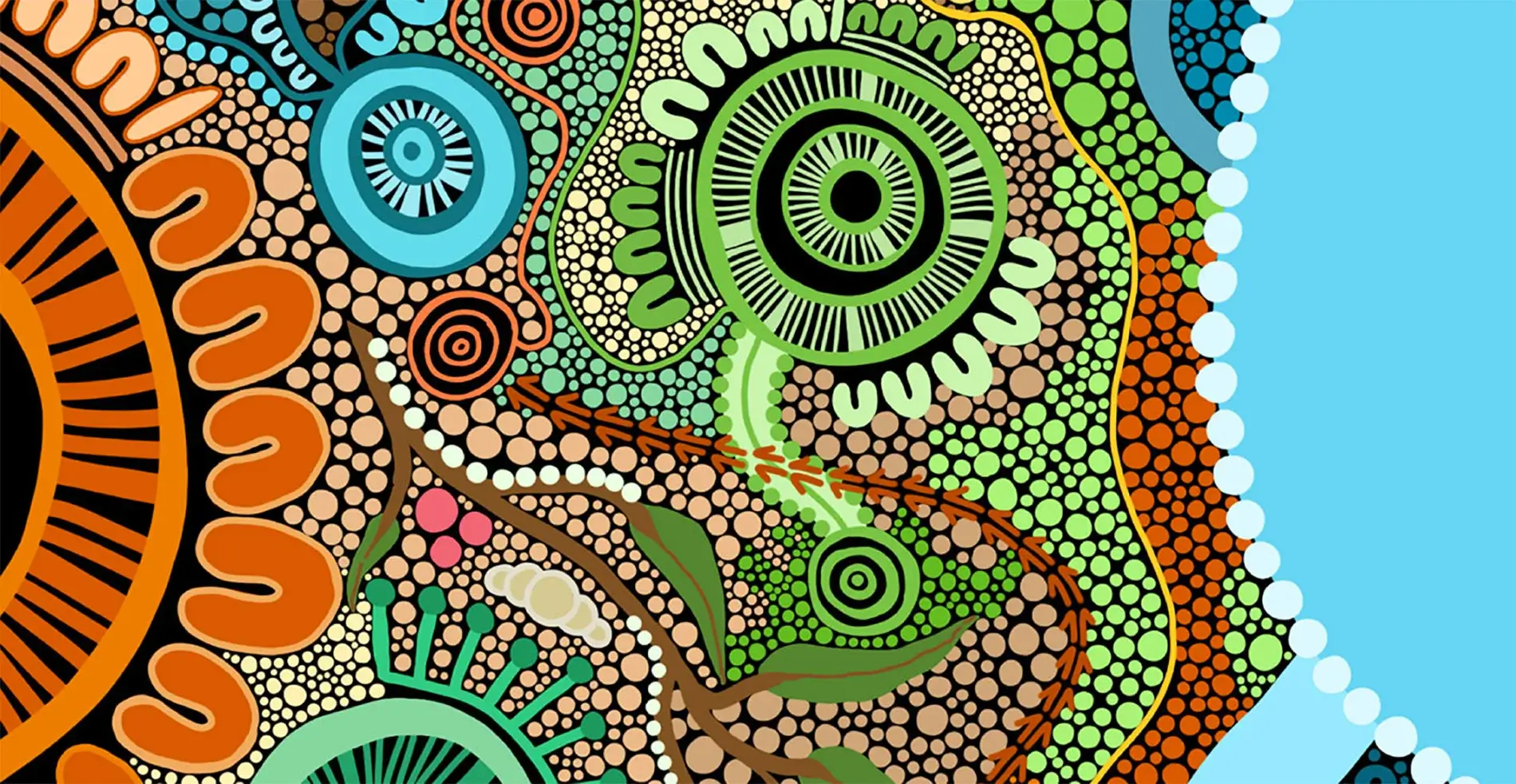 Naidoc Artwork Vibrant Colours