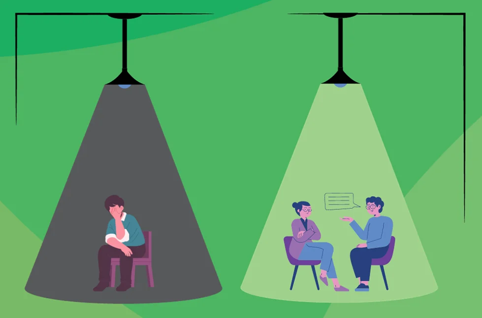 Mental Health Help is Available Illustration