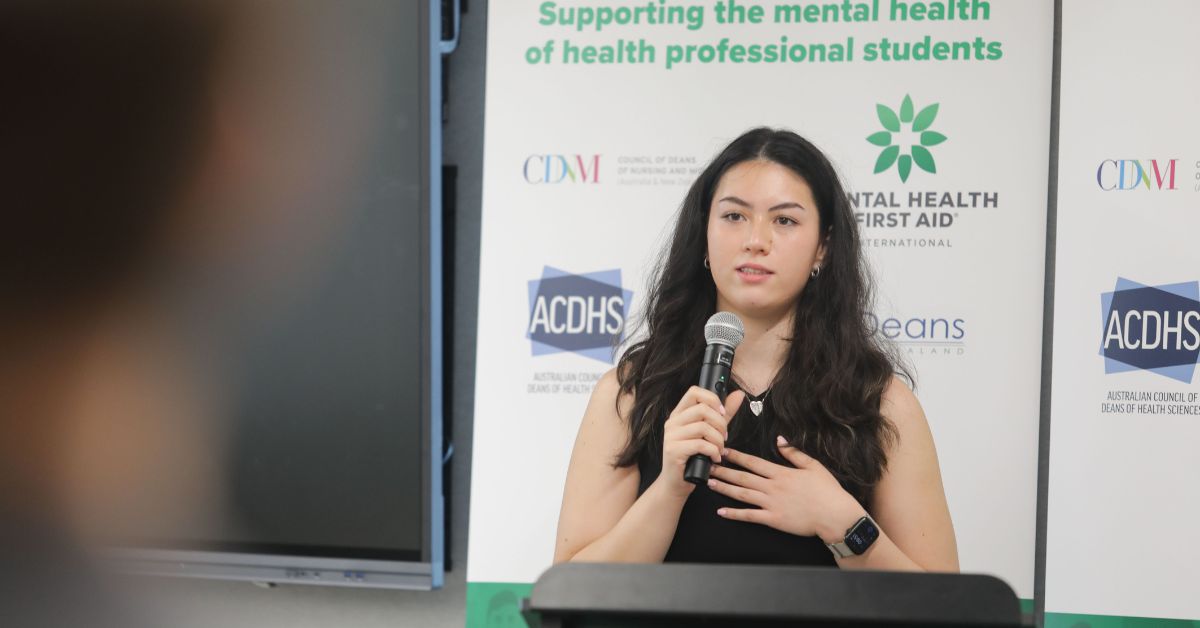 Ally, a UNSW undergraduate medical student, shares a story of how her training helped her hold a mental health first aid conversation with a geriatric patient showing signs of mental distress and connect him to the medical team.
